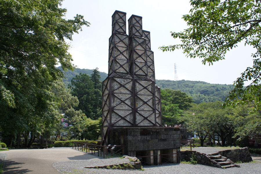 正面からみた反射炉